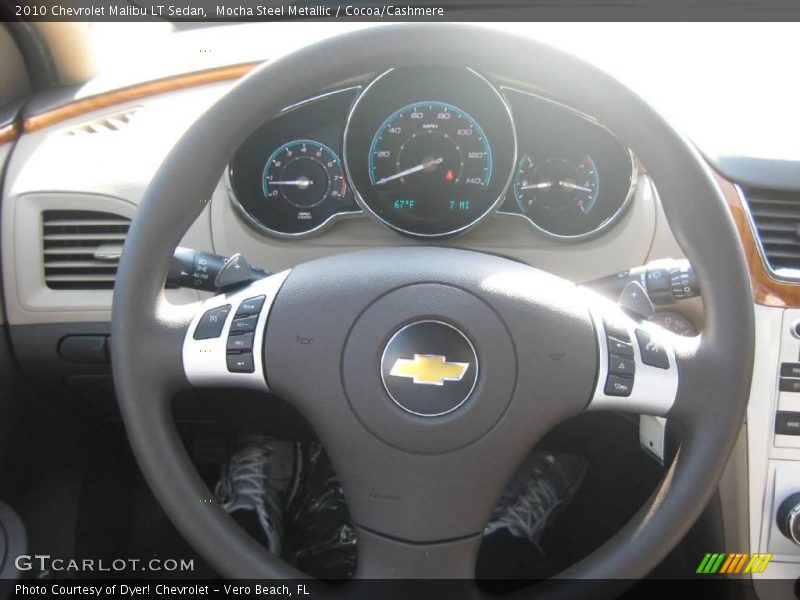 Mocha Steel Metallic / Cocoa/Cashmere 2010 Chevrolet Malibu LT Sedan