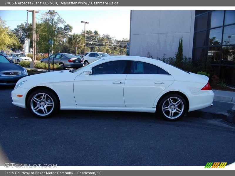 Alabaster White / Cashmere Beige 2006 Mercedes-Benz CLS 500