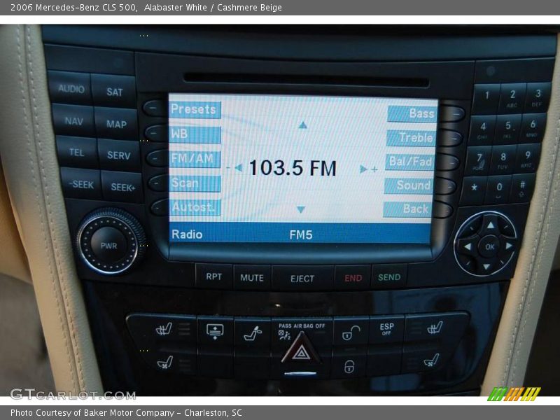 Alabaster White / Cashmere Beige 2006 Mercedes-Benz CLS 500