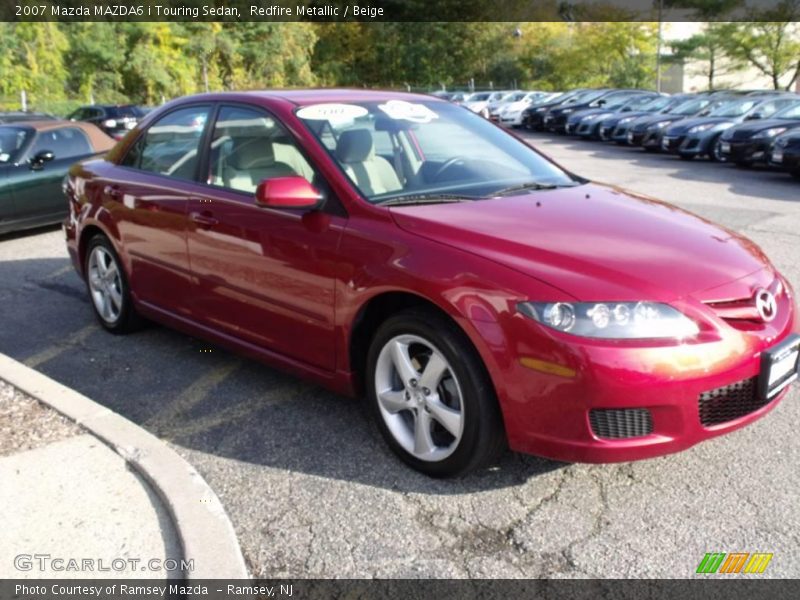 Redfire Metallic / Beige 2007 Mazda MAZDA6 i Touring Sedan