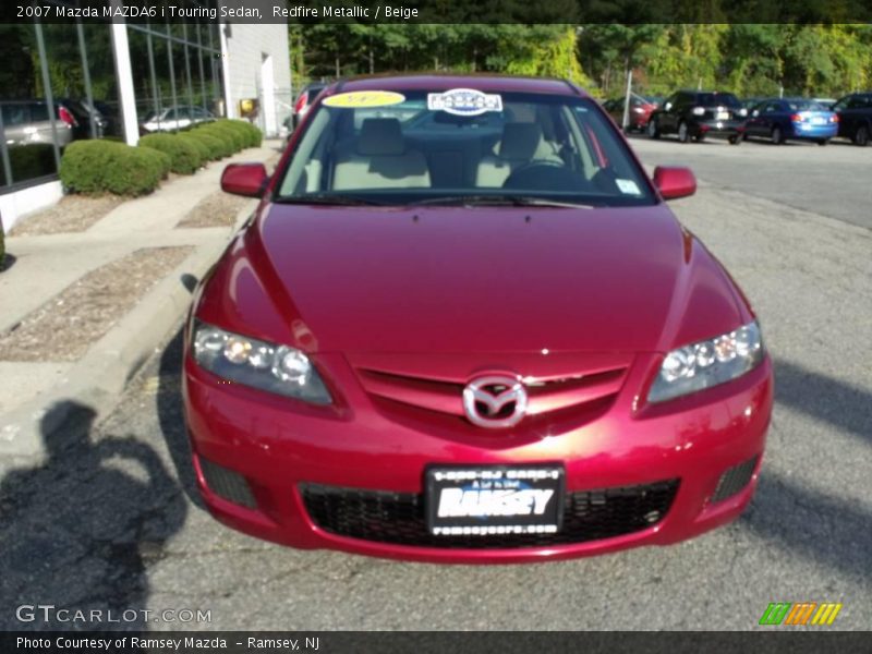 Redfire Metallic / Beige 2007 Mazda MAZDA6 i Touring Sedan