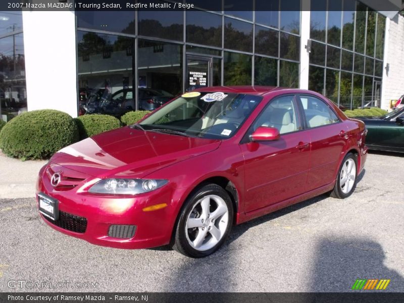 Redfire Metallic / Beige 2007 Mazda MAZDA6 i Touring Sedan