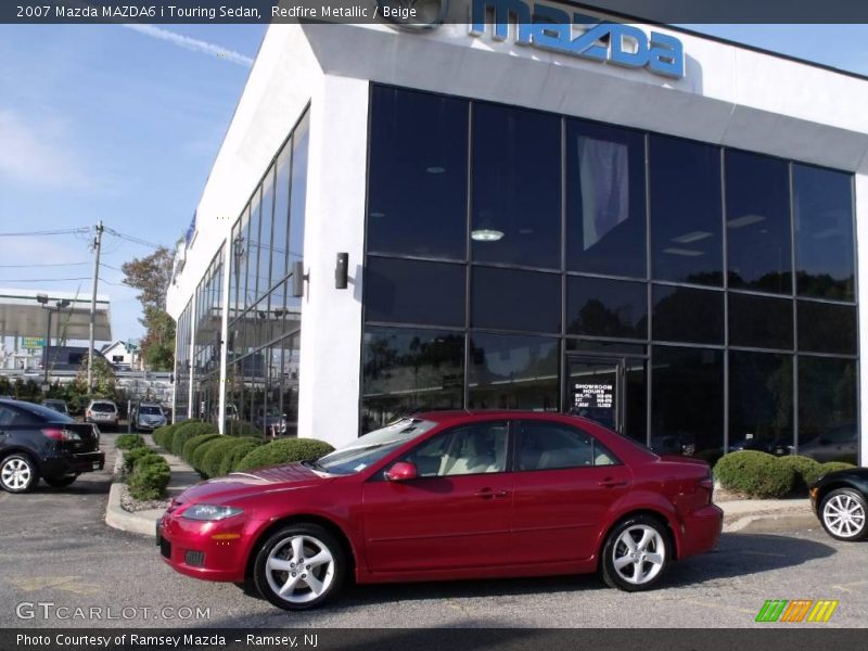 Redfire Metallic / Beige 2007 Mazda MAZDA6 i Touring Sedan