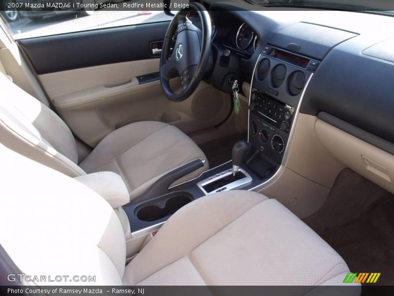 Redfire Metallic / Beige 2007 Mazda MAZDA6 i Touring Sedan