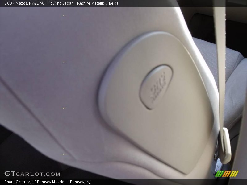 Redfire Metallic / Beige 2007 Mazda MAZDA6 i Touring Sedan