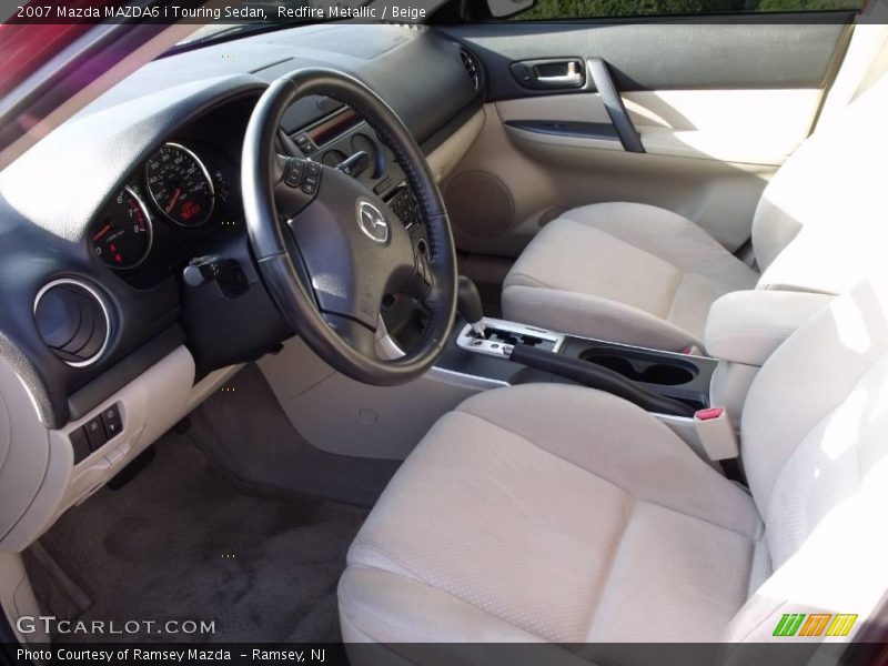 Redfire Metallic / Beige 2007 Mazda MAZDA6 i Touring Sedan