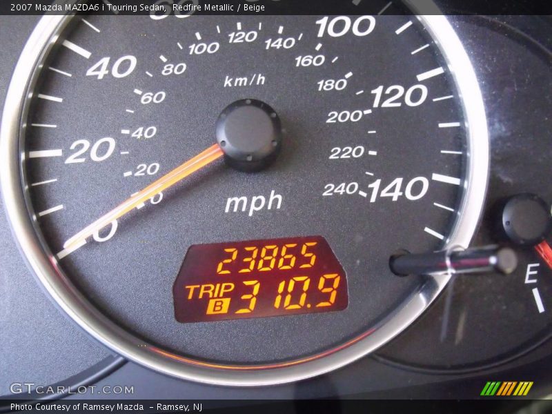 Redfire Metallic / Beige 2007 Mazda MAZDA6 i Touring Sedan