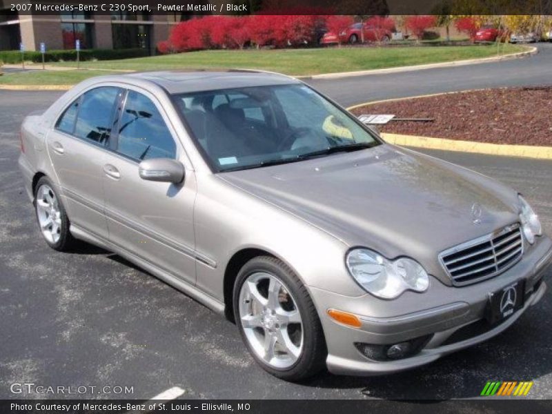 Pewter Metallic / Black 2007 Mercedes-Benz C 230 Sport