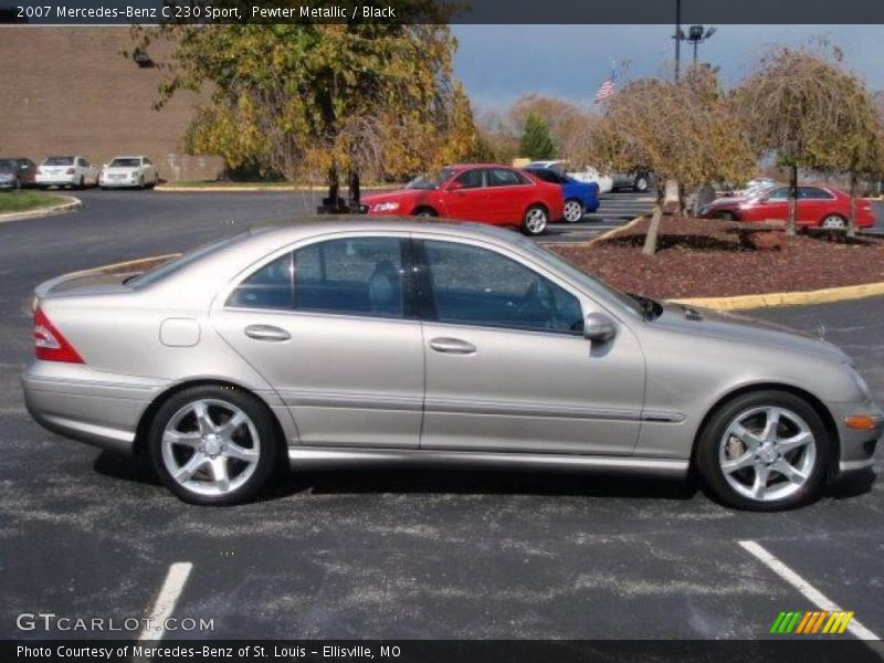 Pewter Metallic / Black 2007 Mercedes-Benz C 230 Sport