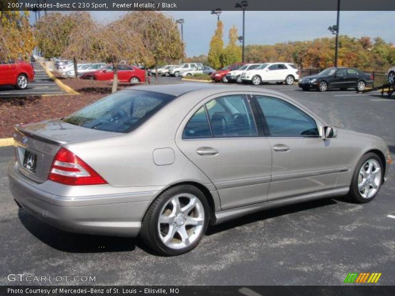 Pewter Metallic / Black 2007 Mercedes-Benz C 230 Sport