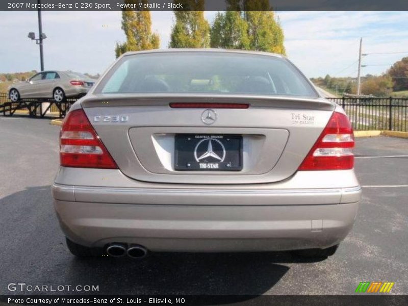Pewter Metallic / Black 2007 Mercedes-Benz C 230 Sport