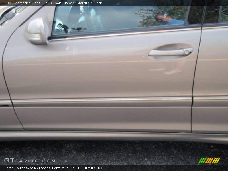 Pewter Metallic / Black 2007 Mercedes-Benz C 230 Sport