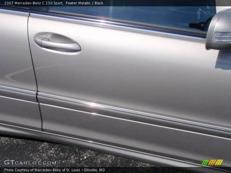 Pewter Metallic / Black 2007 Mercedes-Benz C 230 Sport