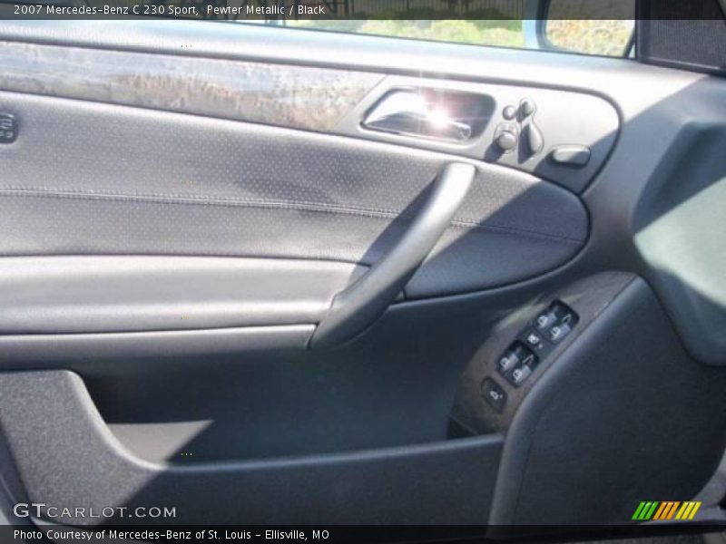 Pewter Metallic / Black 2007 Mercedes-Benz C 230 Sport