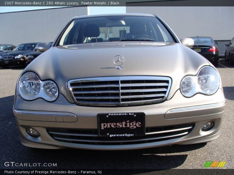 Pewter Metallic / Black 2007 Mercedes-Benz C 280 4Matic Luxury
