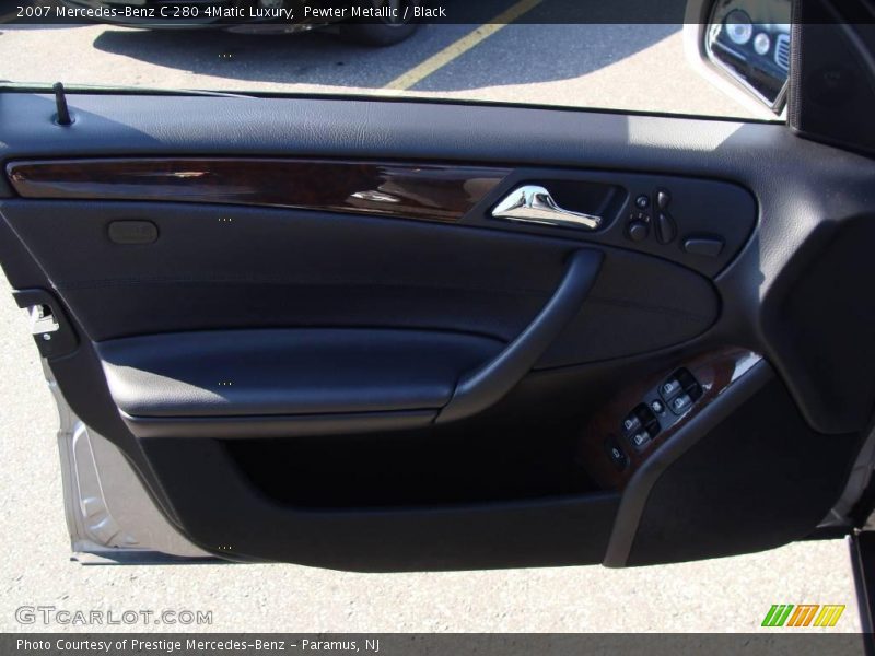 Pewter Metallic / Black 2007 Mercedes-Benz C 280 4Matic Luxury