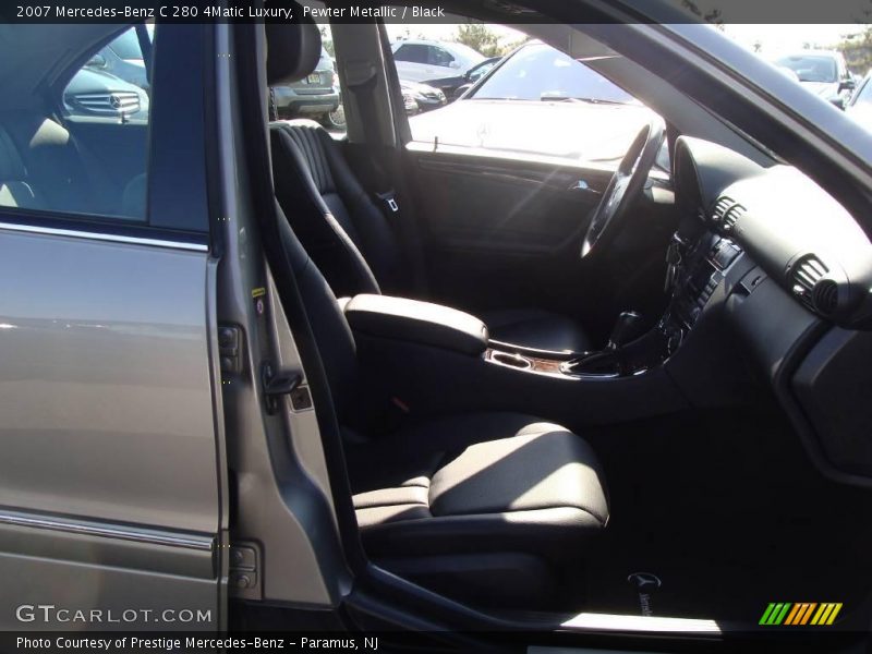 Pewter Metallic / Black 2007 Mercedes-Benz C 280 4Matic Luxury