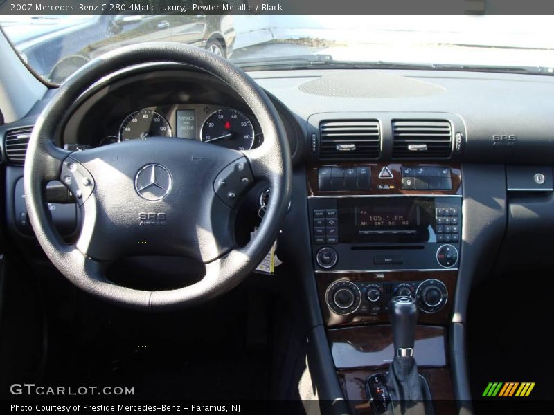 Pewter Metallic / Black 2007 Mercedes-Benz C 280 4Matic Luxury