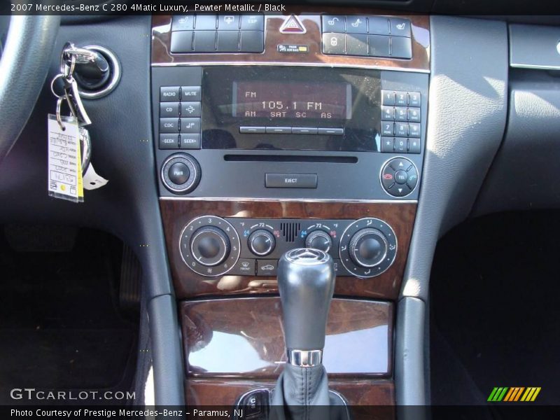 Pewter Metallic / Black 2007 Mercedes-Benz C 280 4Matic Luxury