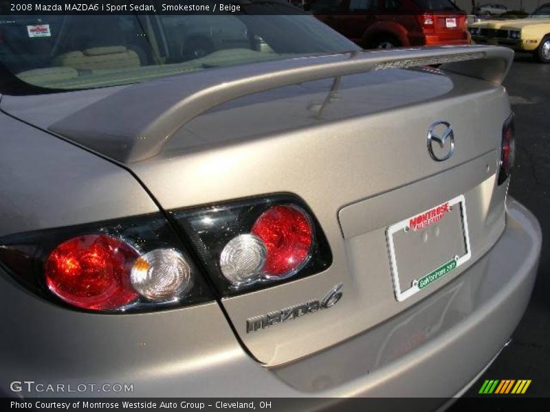 Smokestone / Beige 2008 Mazda MAZDA6 i Sport Sedan