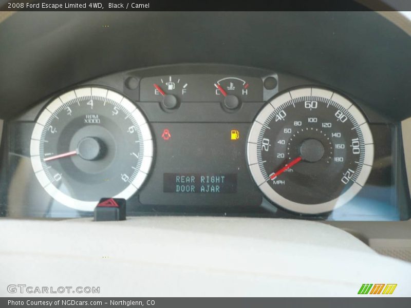 Black / Camel 2008 Ford Escape Limited 4WD