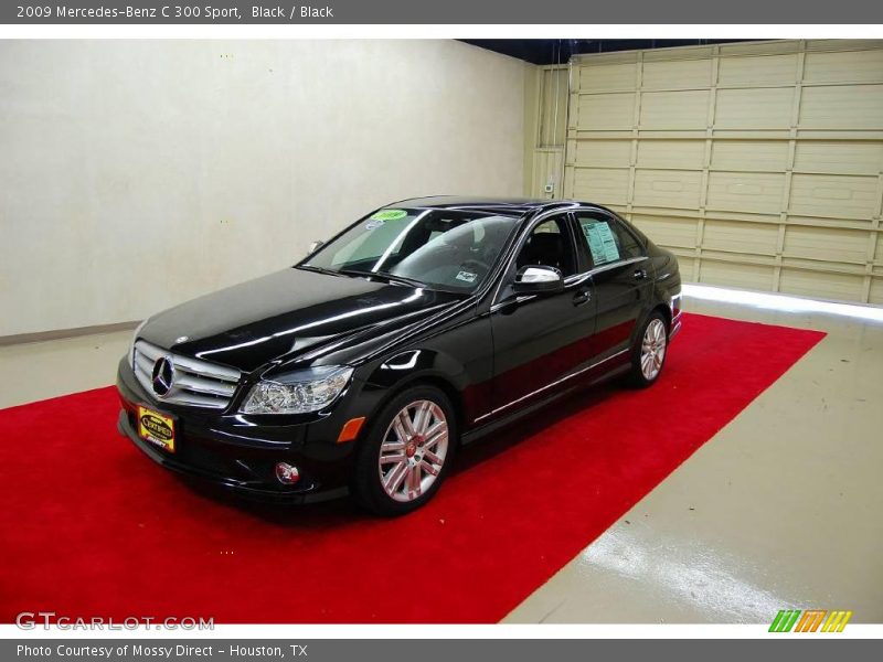 Black / Black 2009 Mercedes-Benz C 300 Sport