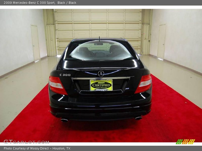 Black / Black 2009 Mercedes-Benz C 300 Sport