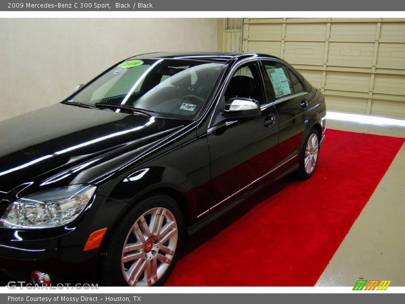 Black / Black 2009 Mercedes-Benz C 300 Sport