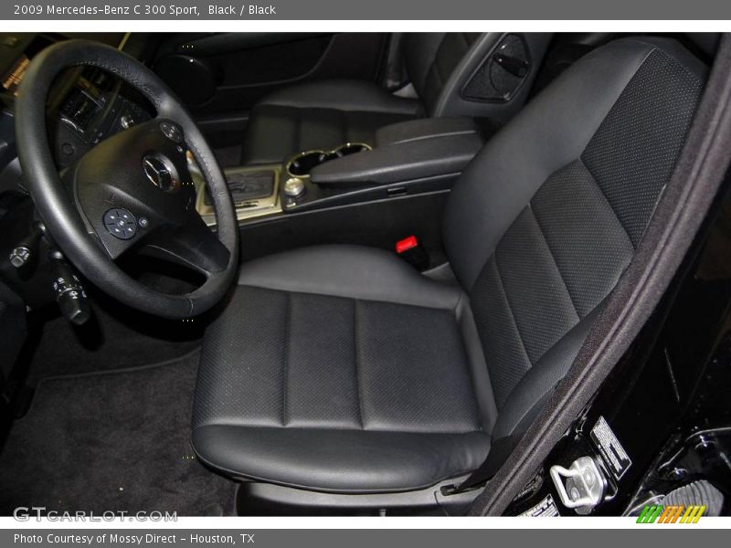 Black / Black 2009 Mercedes-Benz C 300 Sport