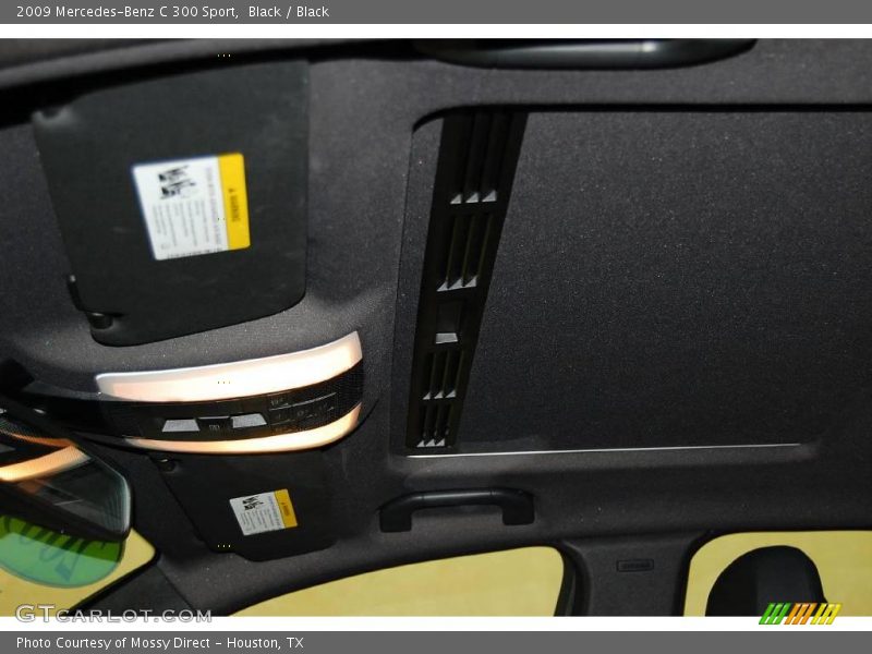 Black / Black 2009 Mercedes-Benz C 300 Sport