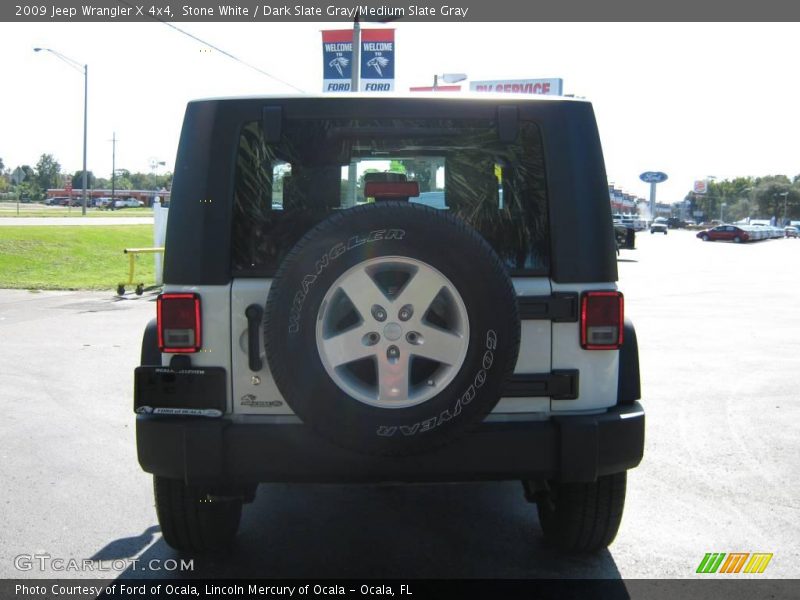 Stone White / Dark Slate Gray/Medium Slate Gray 2009 Jeep Wrangler X 4x4