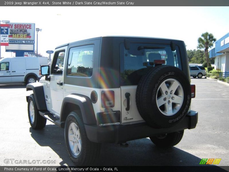 Stone White / Dark Slate Gray/Medium Slate Gray 2009 Jeep Wrangler X 4x4