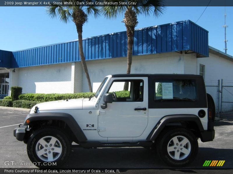 Stone White / Dark Slate Gray/Medium Slate Gray 2009 Jeep Wrangler X 4x4