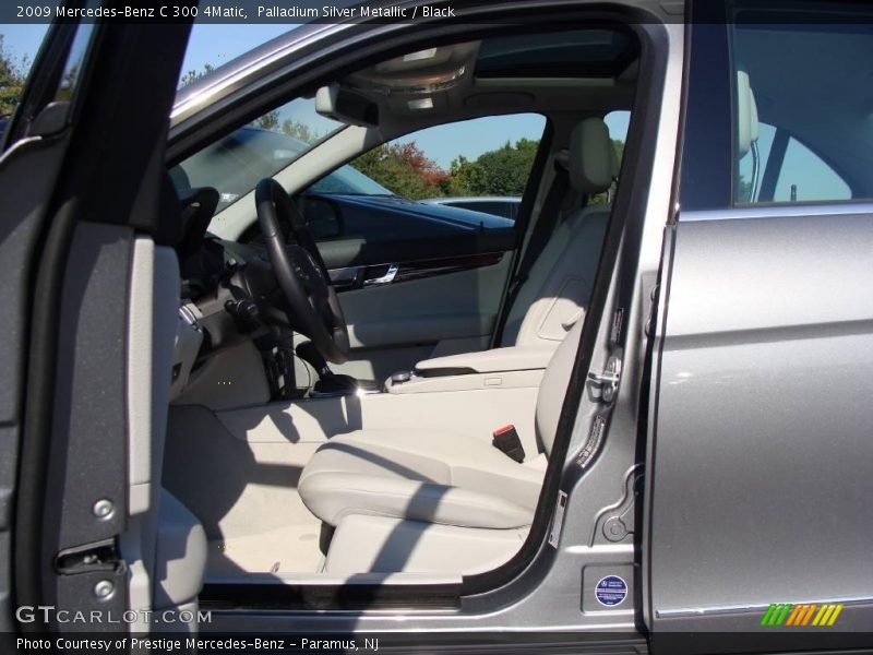 Palladium Silver Metallic / Black 2009 Mercedes-Benz C 300 4Matic