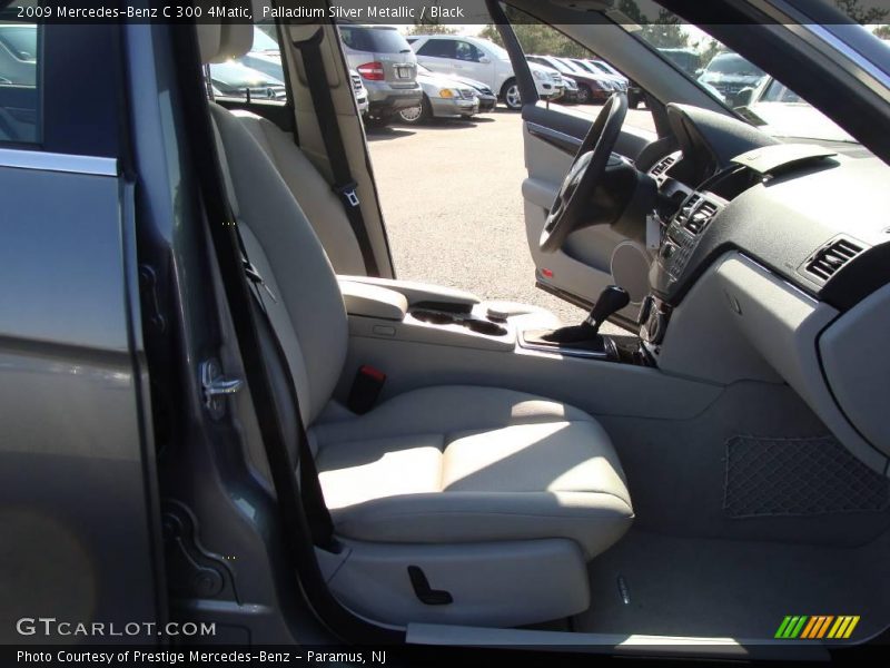 Palladium Silver Metallic / Black 2009 Mercedes-Benz C 300 4Matic