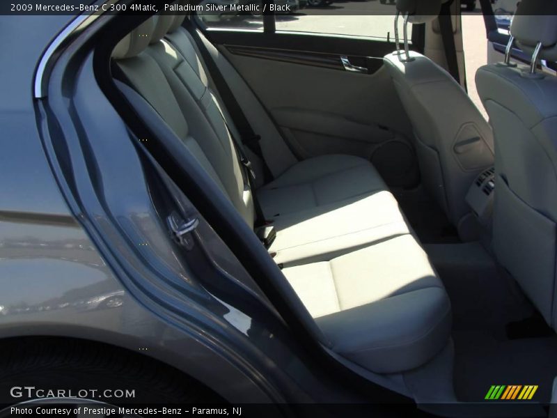 Palladium Silver Metallic / Black 2009 Mercedes-Benz C 300 4Matic