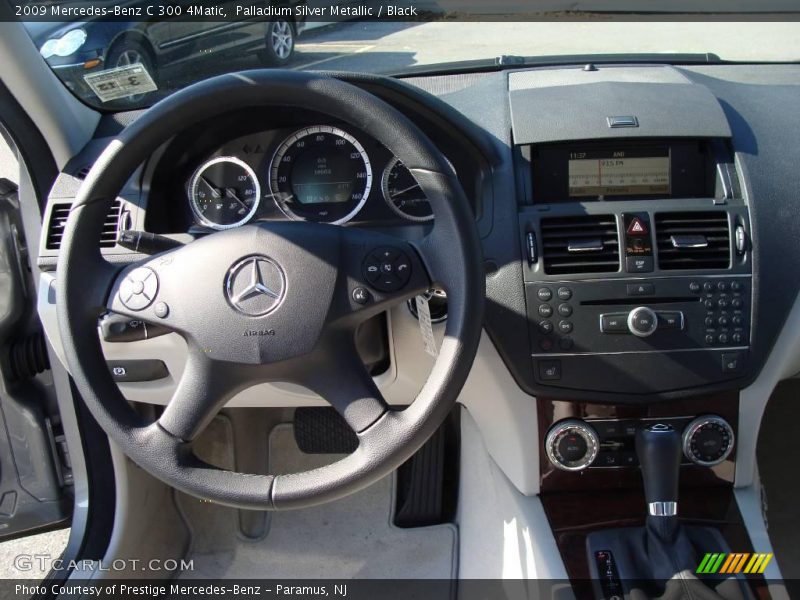 Palladium Silver Metallic / Black 2009 Mercedes-Benz C 300 4Matic