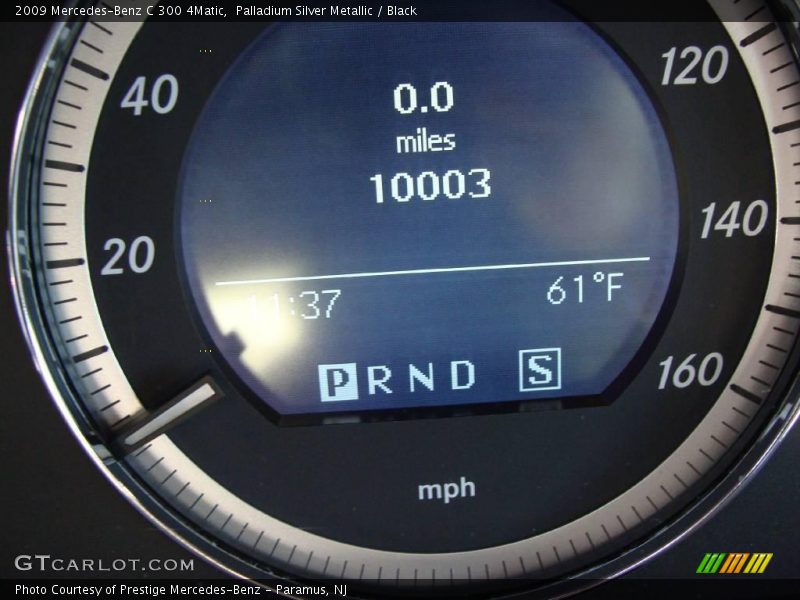 Palladium Silver Metallic / Black 2009 Mercedes-Benz C 300 4Matic