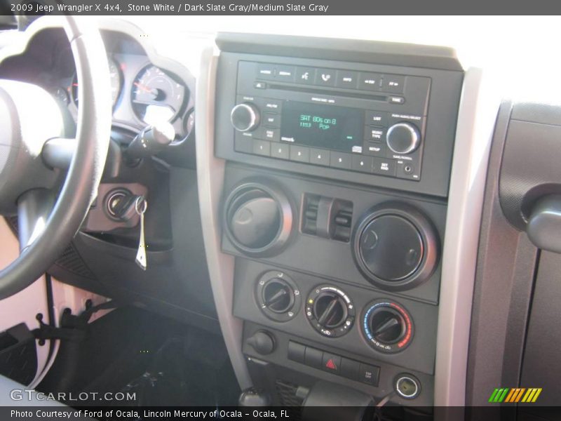 Stone White / Dark Slate Gray/Medium Slate Gray 2009 Jeep Wrangler X 4x4