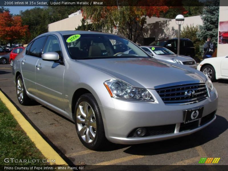 Liquid Platinum Metallic / Wheat 2006 Infiniti M 35x Sedan