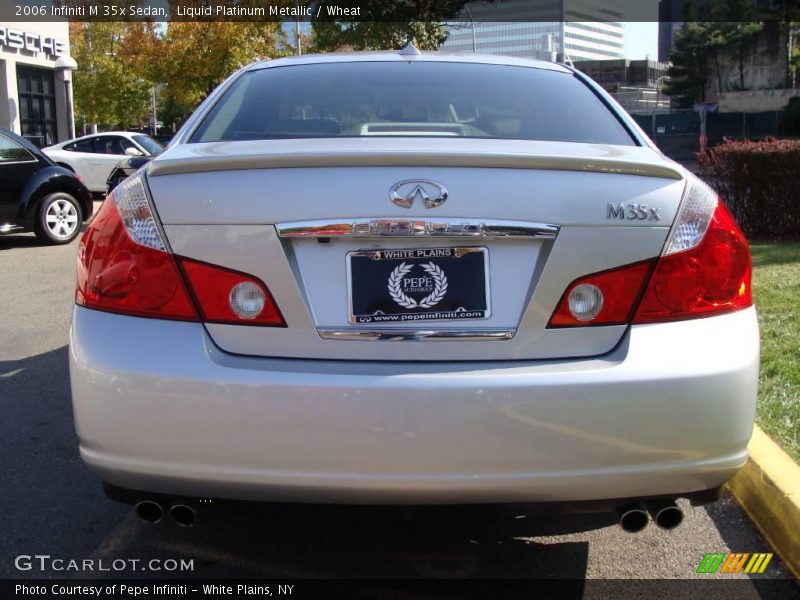 Liquid Platinum Metallic / Wheat 2006 Infiniti M 35x Sedan