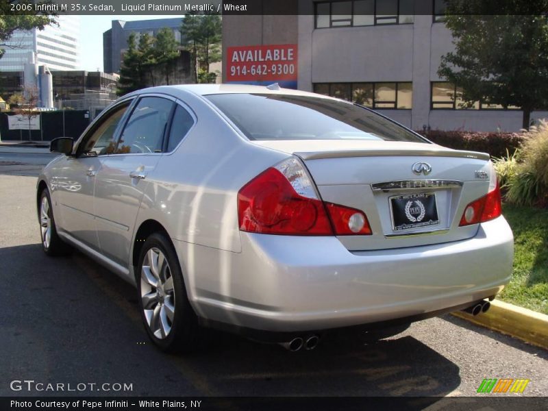 Liquid Platinum Metallic / Wheat 2006 Infiniti M 35x Sedan