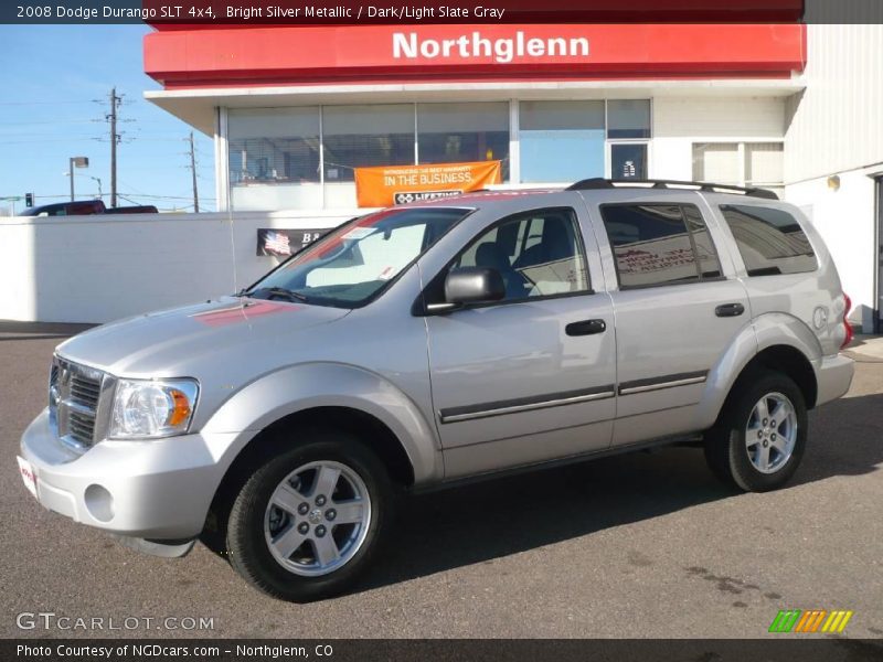 Bright Silver Metallic / Dark/Light Slate Gray 2008 Dodge Durango SLT 4x4