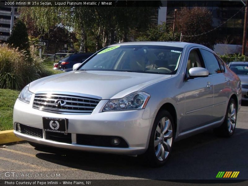 Liquid Platinum Metallic / Wheat 2006 Infiniti M 35x Sedan