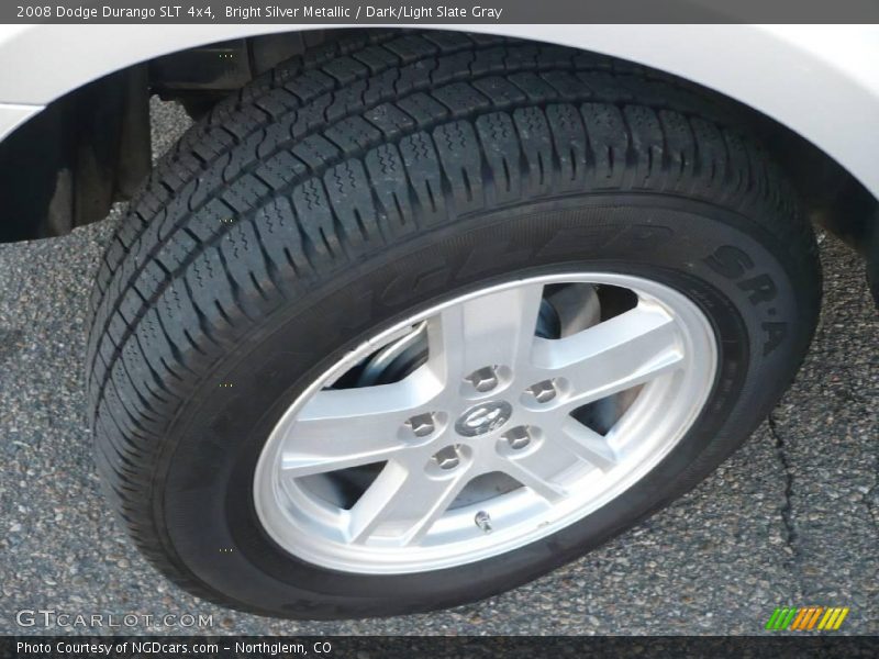 Bright Silver Metallic / Dark/Light Slate Gray 2008 Dodge Durango SLT 4x4