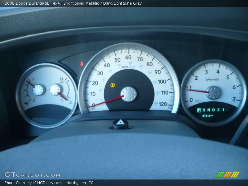 Bright Silver Metallic / Dark/Light Slate Gray 2008 Dodge Durango SLT 4x4