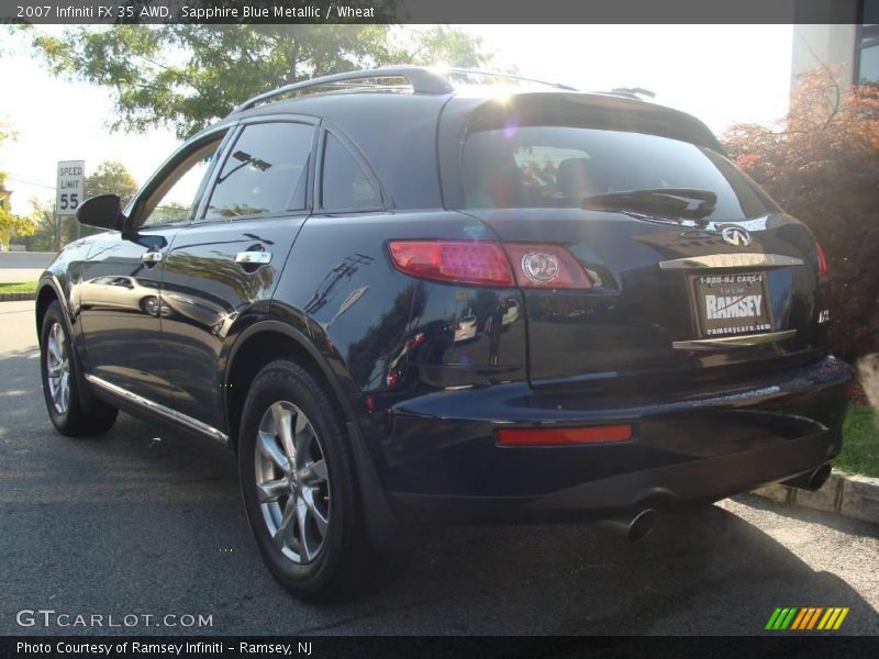 Sapphire Blue Metallic / Wheat 2007 Infiniti FX 35 AWD
