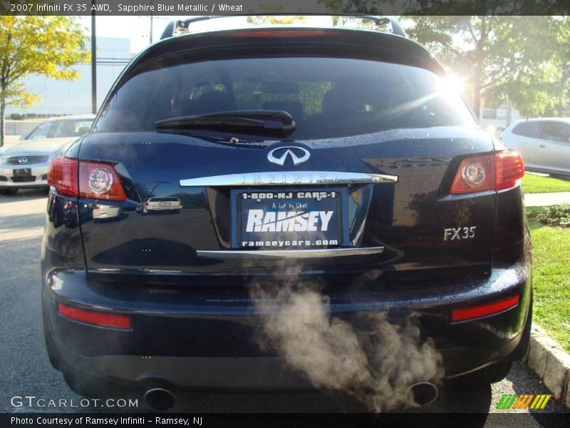 Sapphire Blue Metallic / Wheat 2007 Infiniti FX 35 AWD