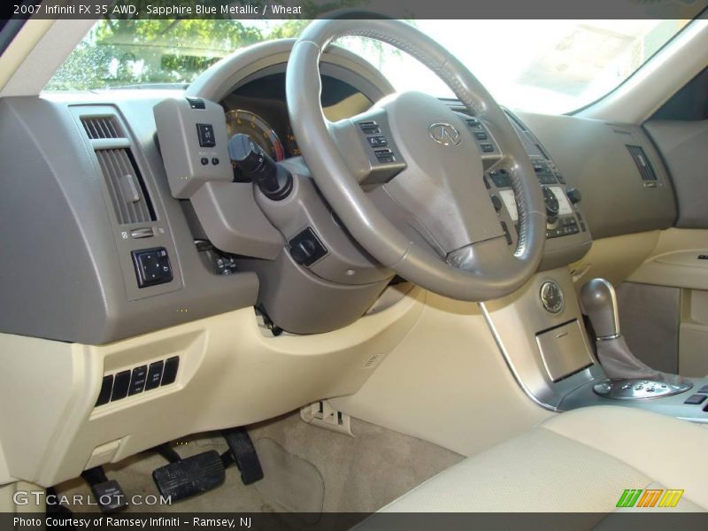 Sapphire Blue Metallic / Wheat 2007 Infiniti FX 35 AWD