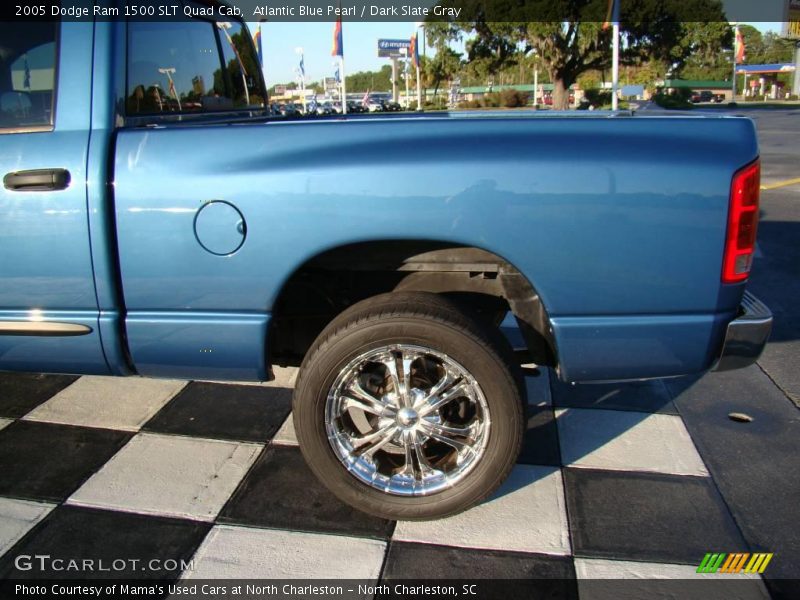 Atlantic Blue Pearl / Dark Slate Gray 2005 Dodge Ram 1500 SLT Quad Cab